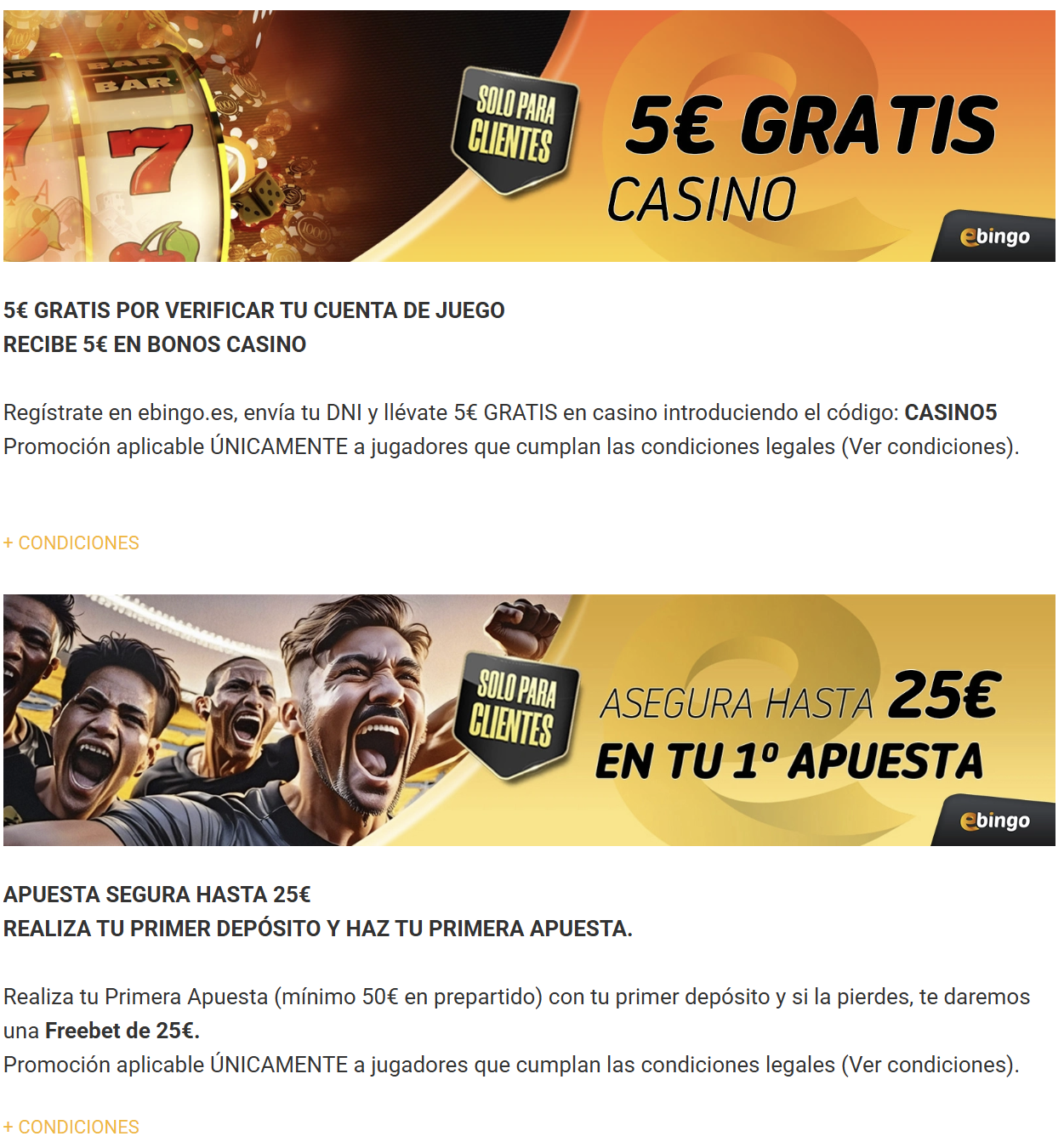 Ebingo casino online